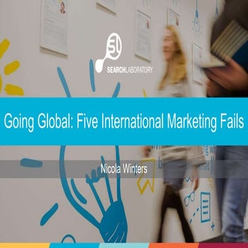 Going Global:  Five International Marketing Fails