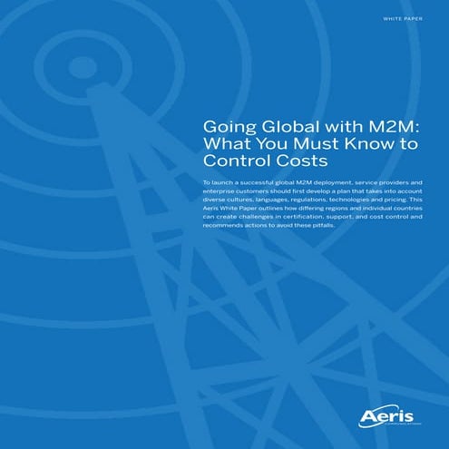 Going Global with m2m:  Aeris and GTX Corp white paper   