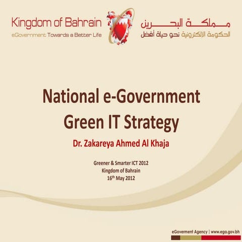 Going green through ict  dr  zakareya al khaja- e ga-v0 1