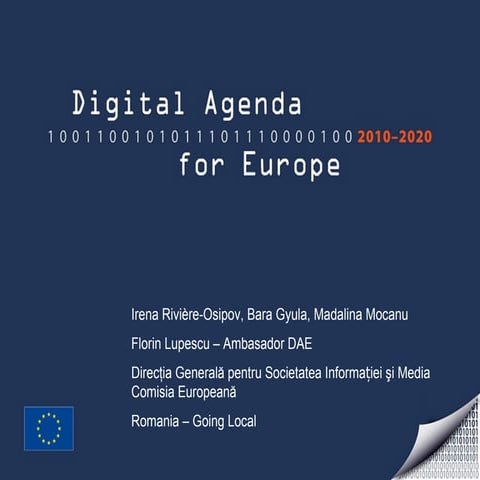 Presentation Digital Agenda Romania 2011