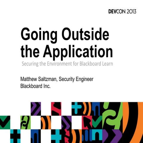 Going outside the application