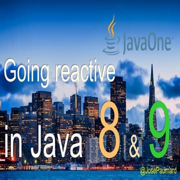 Going reactive in java | PPT