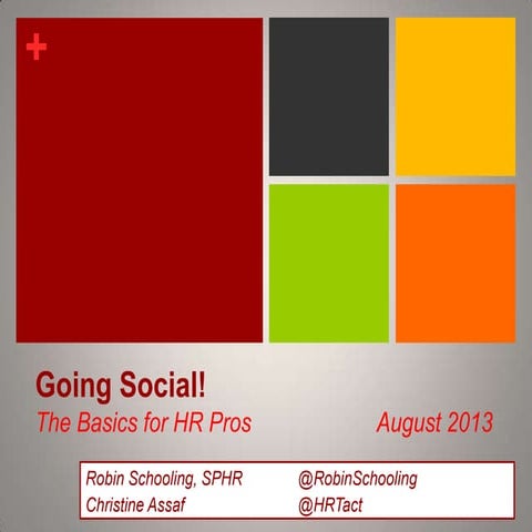 Going Social: The Basics for HR Pros