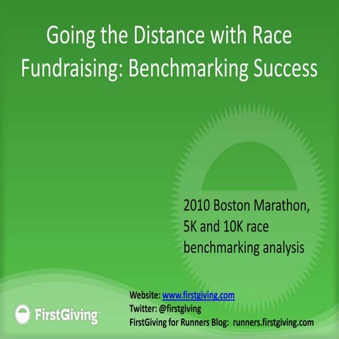 Going the Distance with Race Fundraising: Benchmarking Success