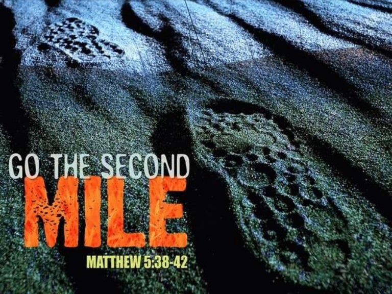 Going the second mile!