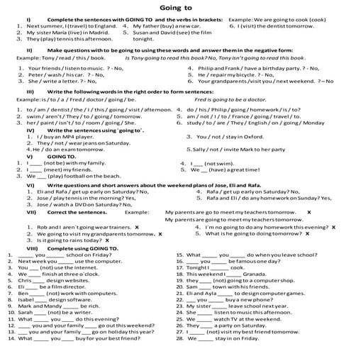 Going to   exercises