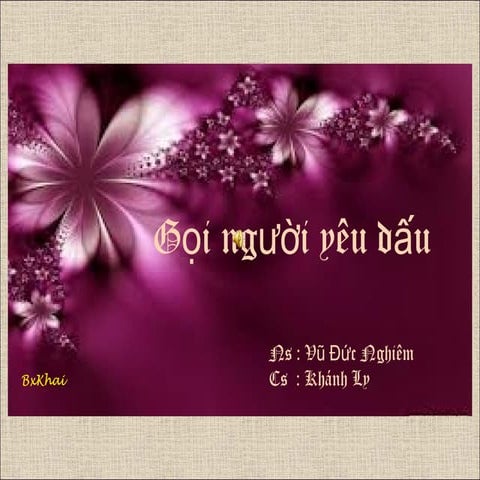 Gọi người yêu dấu _ Vũ đức Nghiêm _ Khánh Ly