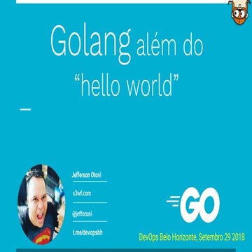 Golang além do hello world