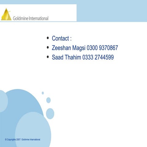 Gold Mine Intl Presentation