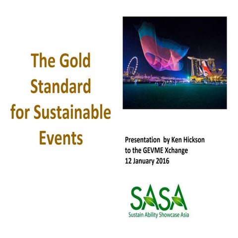 The Gold Standard for Sustainable Events​
