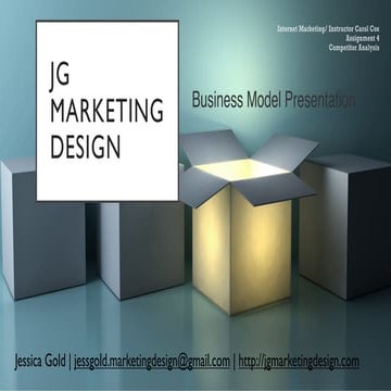 Business Model Presentation For JG Marketing Design (Course Assignment)