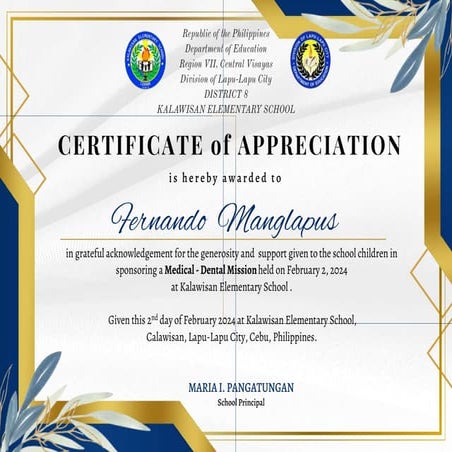 aaGold and Blue Elegant Certificate.pptx