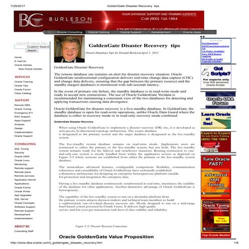 Golden gate disaster recovery  tips