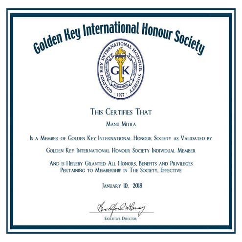 Golden Key Honor Membership | PDF