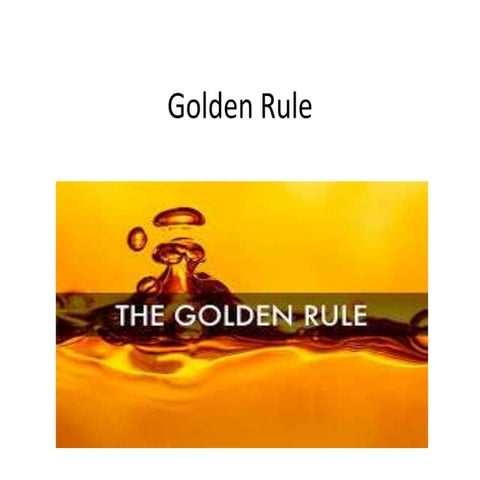 Golden rule