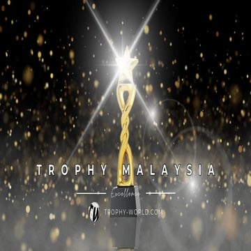 Golden Star Trophies at Trophy-World Malaysia | Custom Trophies & Plaques Supplier