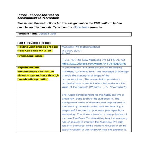 Marketing Promotions