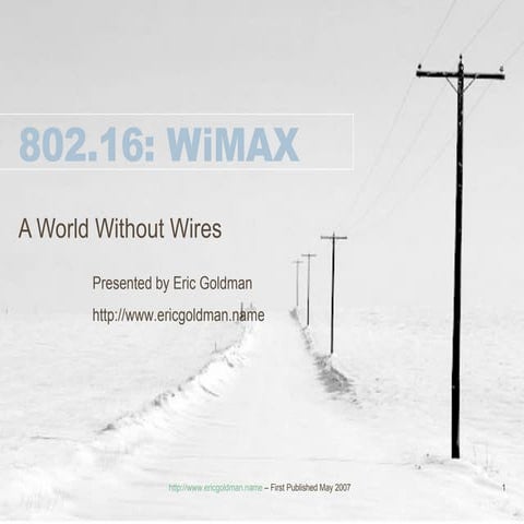 Introduction to WiMAX