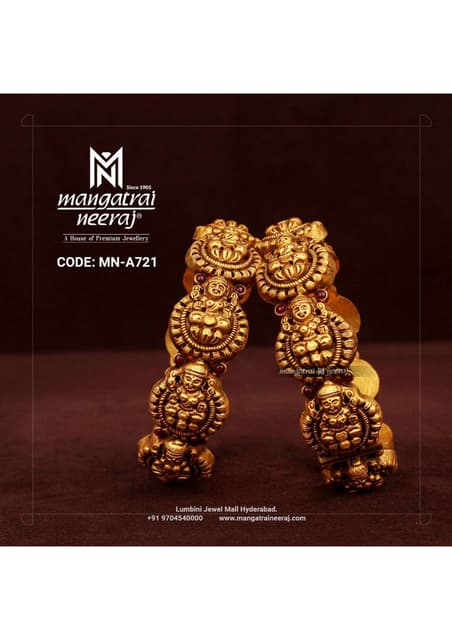 Bridal Gold Bangles | Nakshi Bangles