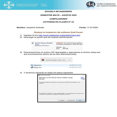 Gold parser josseline andrade | PDF