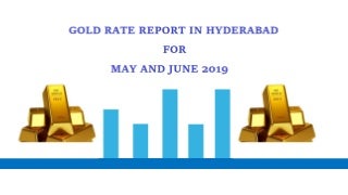 Gold rate report in hyderabad for may and june 2019