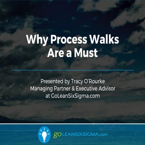 WEBINAR: Why Process Walks Are a Must