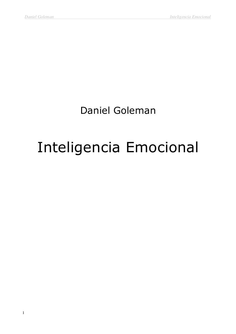 Como Tratar A Un Hombre Emocionalmente Inaccesible Goleman danielinteligenciaemocional.doc