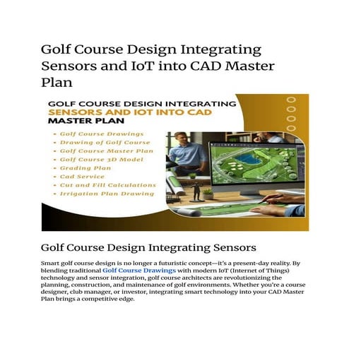 Golf Course Design_ Integrating Sensors and IoT into CAD Master Plan __off-si...