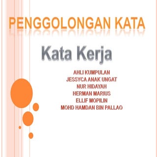 Golongan kata(kata kerja)