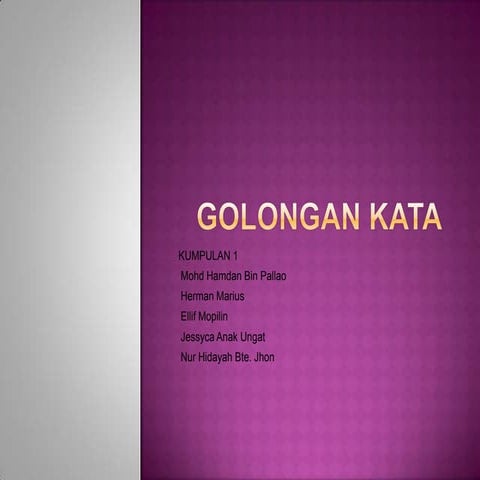 Golongan kata(kata tugas)