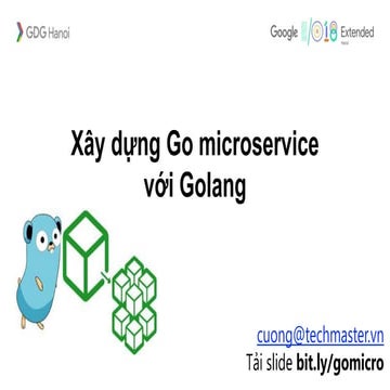 Go micro framework to build microservices
