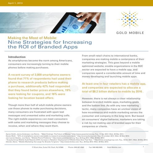White Paper: Increase the ROI of Branded Apps