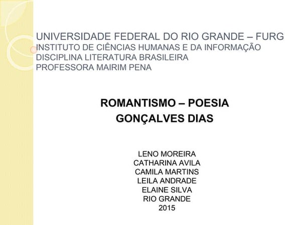 Canção do Exílio (Gonçalves Dias)