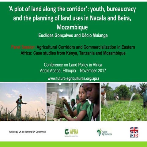 ‘A plot of land along the corridor’: youth, bureaucracy and the planning of l...