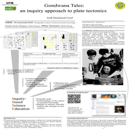 Gondwana Tales, an inquiry approach to plate tectonics