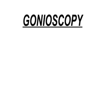 goniscopy.. power point presentation for opthalmology resident