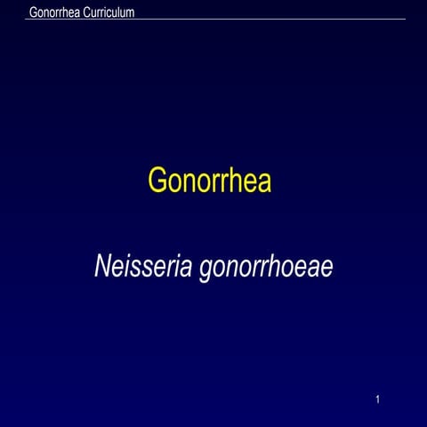 gonorrhea presentation for student of mbbs