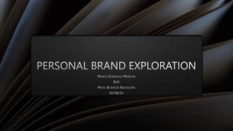 Marco Gonzalez Music Business PowerPoint