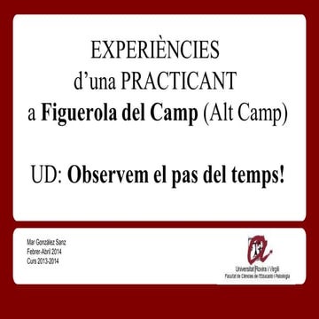 Observem el pas del temps   Gonzàlez URV-Figuerola del Camp