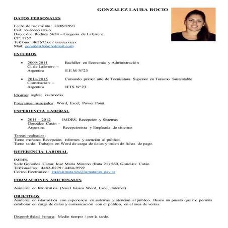 González laura rocio curriculum 