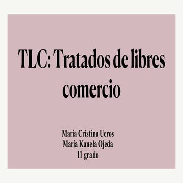 Tratados de libre comercio 