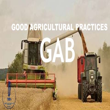 Good agricultural practices (gap)