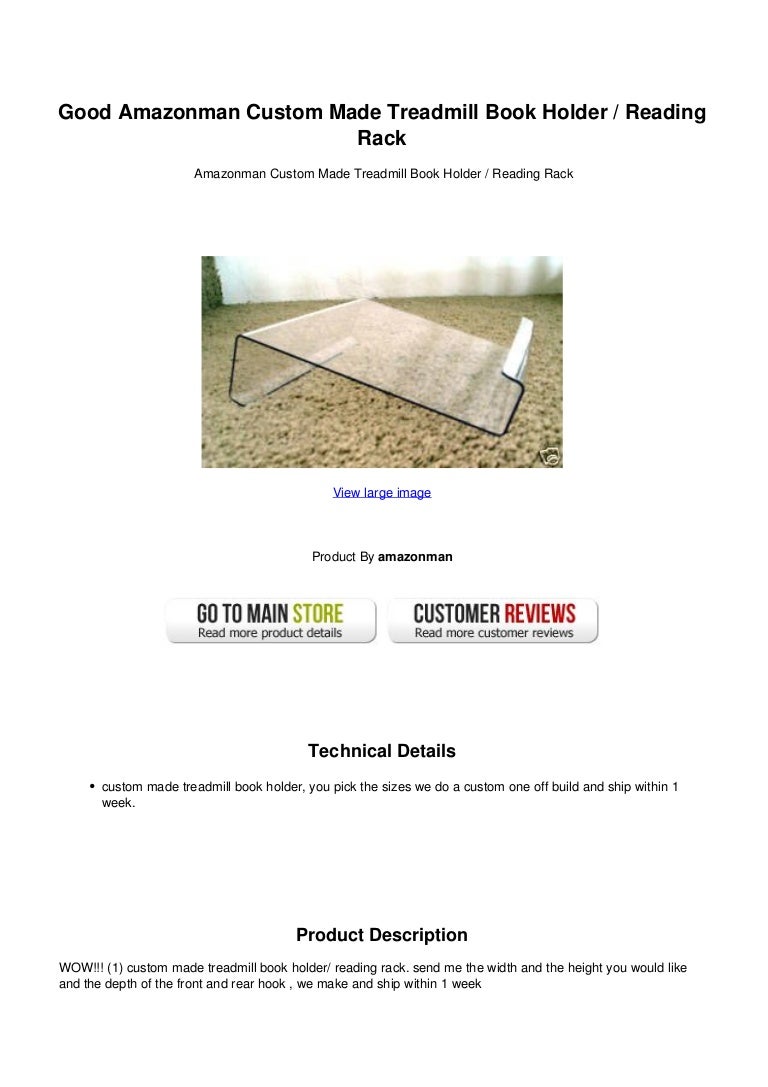 treadmill reading rack
