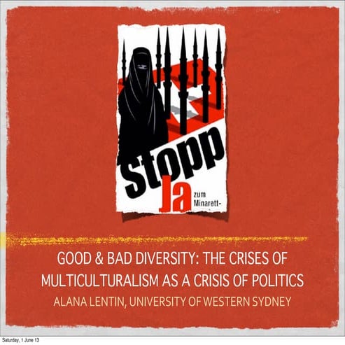 Good and bad diversity latest pdf