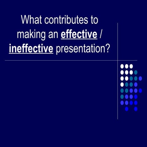 Presentation Techniques