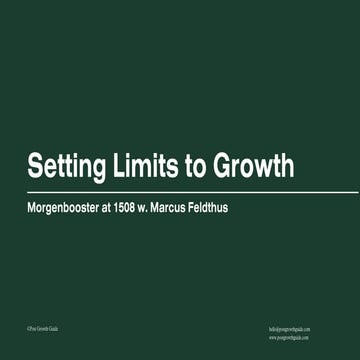 Goodbye, Growthism - Morgenbooster 28/02/2024