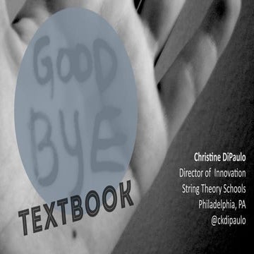 Goodbye to the Textbook 2016