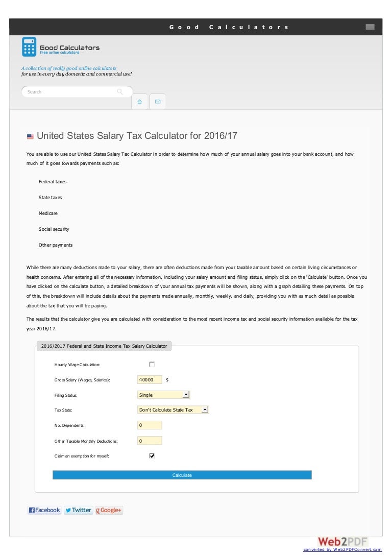 goodcalculators united states salary tax calculator for washington state salary calculator