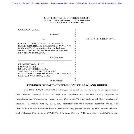 Goodcat v State of Indiana