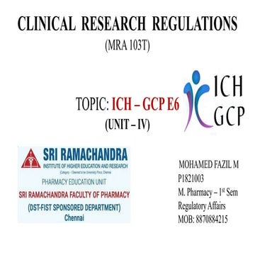Good Clinical Practice Guidelines (ICH GCP E6).ppt